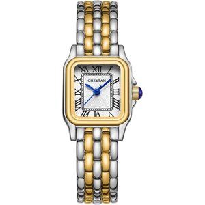 Silver, Gold , White Watch for Women with Small Vintage Bracelet